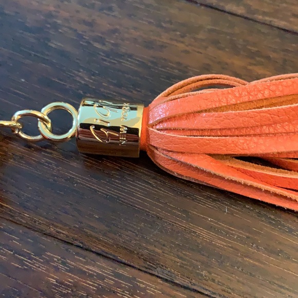 GiGi New York Orange Leather Clutch Like NEW! - Picture 4 of 7